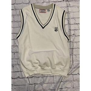 Vintage FUZZY ZOELLER SWEATER VEST Golf Signature Sportswear Mens Medium